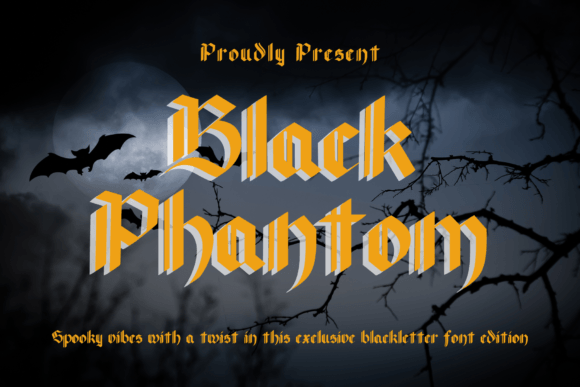 Black Phantom Font - Featured Image