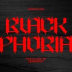 Black Phobia Font - Featured Image