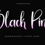 Black Pink Font Font - Featured Image