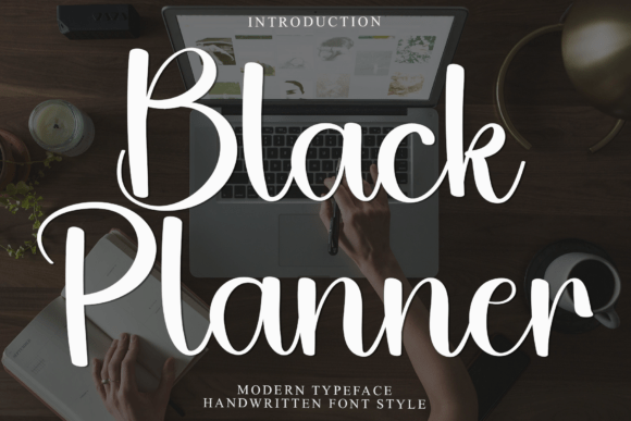 Black Planner Font - Featured Image