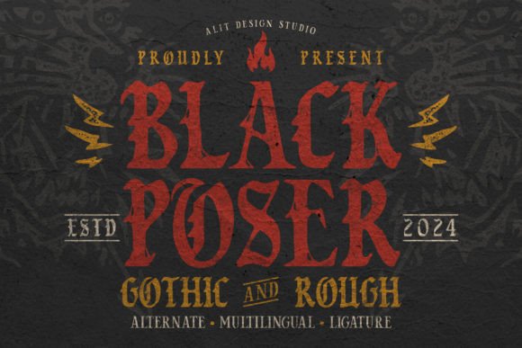 Black Poser Font - Featured Image