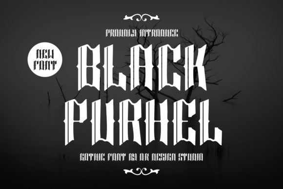 Black Purhel Font - Featured Image