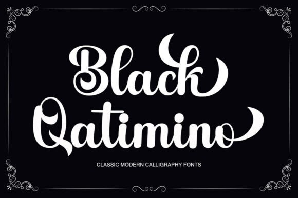 Black Qatimino Font - Featured Image