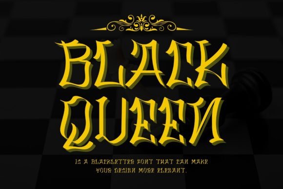 Black Queen Font - Featured Image
