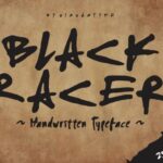 Black Racer Font - Featured Image