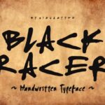 Black Racer Font - Featured Image