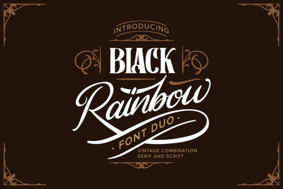Black Rainbow Font - Featured Image