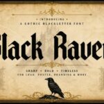 Black Raven Font - Featured Image