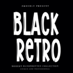 Black Retro Font - Featured Image