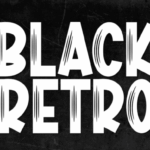 Black Retro Font - Featured Image