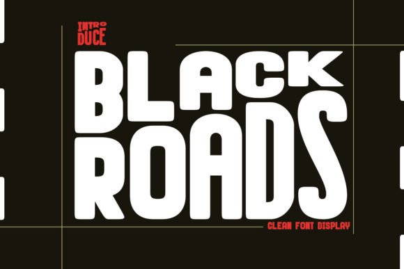 Black Roads Font - Featured Image