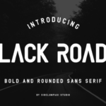 Black Roads Font - Featured Image