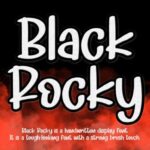 Black Rocky Font - Featured Image