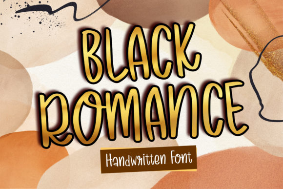 Black Romance Font - Featured Image