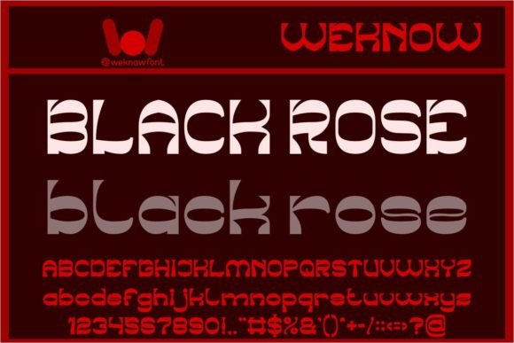 Black Rose Font - Featured Image