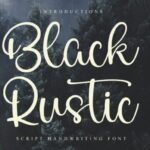 Black Rustic Font - Featured Image
