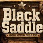 Black Saddle Font - Featured Image