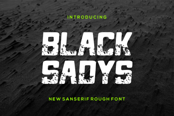 Black Sadys Font - Featured Image