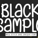 Black Sample Font - Featured Image