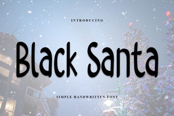 Black Santa Font - Featured Image