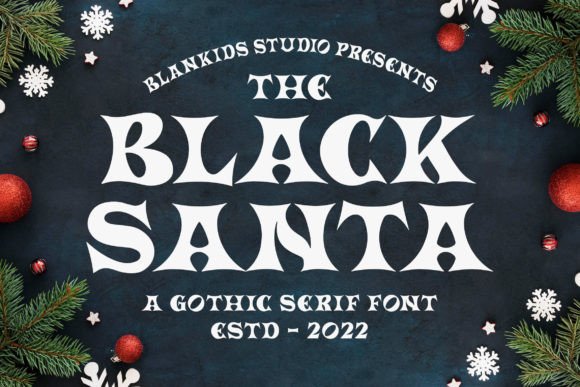 Black Santa Font - Featured Image