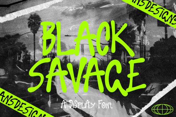 Black Savage Font - Featured Image