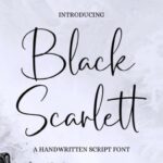 Black Scarlett Font - Featured Image