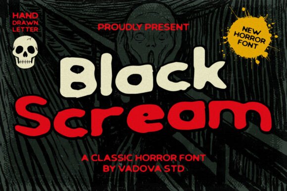 Black Scream Font - Featured Image