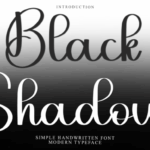 Black Shadow Font - Featured Image