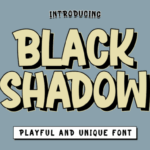 Black Shadow Font - Featured Image