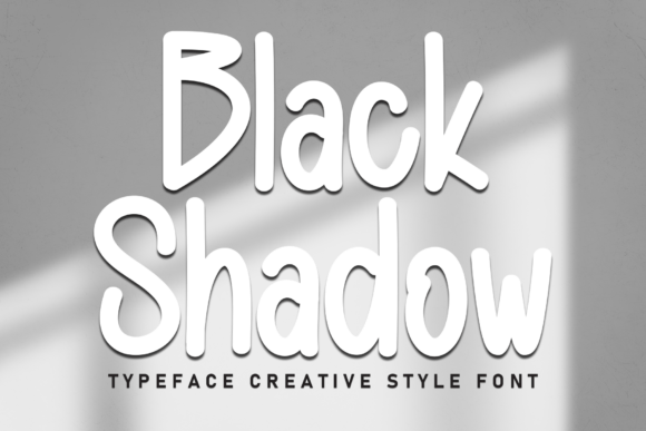 Black Shadow Font - Featured Image