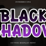 Black Shadow Font - Featured Image