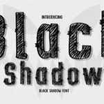 Black Shadow Font - Featured Image