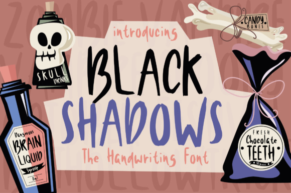 Black Shadows Font - Featured Image