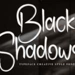 Black Shadows Font - Featured Image