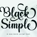 Black Simple Font - Featured Image