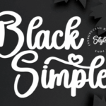 Black Simple Font - Featured Image