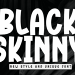 Black Skinny Font - Featured Image