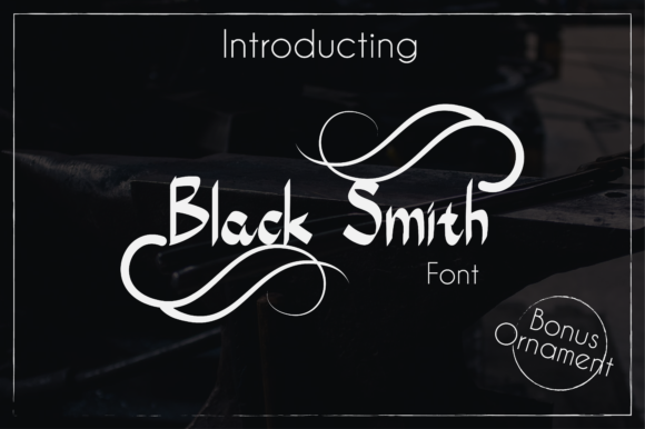 Black Smith Font - Featured Image