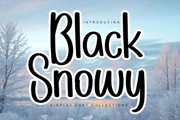 Black Snowy Font - Featured Image