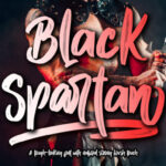Black Spartan Font - Featured Image