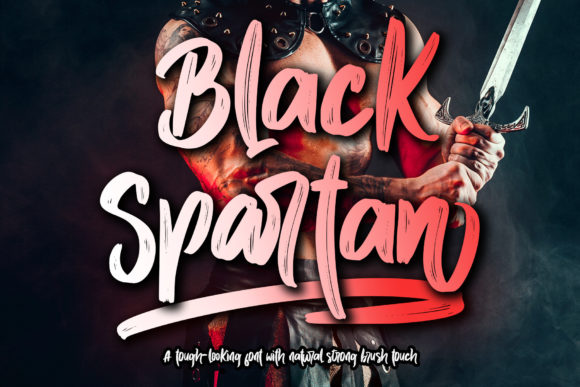 Black Spartan Font - Featured Image
