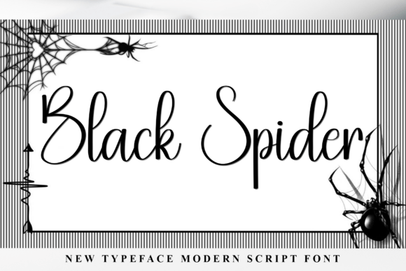 Black Spider Font - Featured Image