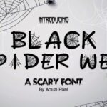 Black Spider Web Font - Featured Image