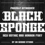 Black Sponge Font - Featured Image