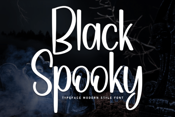 Black Spooky Font - Featured Image