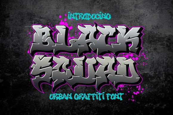 Black Squad Font - Featured Image