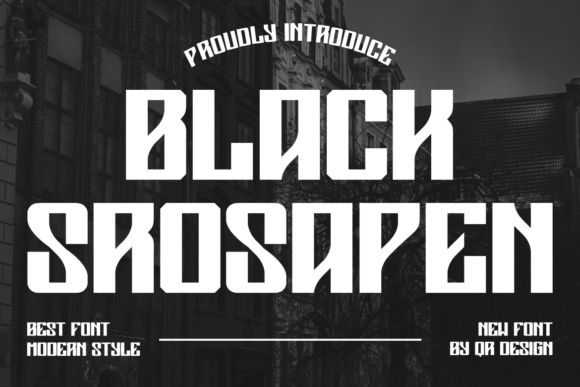 Black Srosapen Font - Featured Image