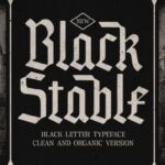 Black Stable Font - Featured Image