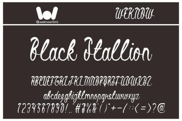 Black Stallion Font - Featured Image